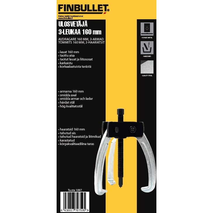 Finbullet Extractor 3-Jaw 160mm