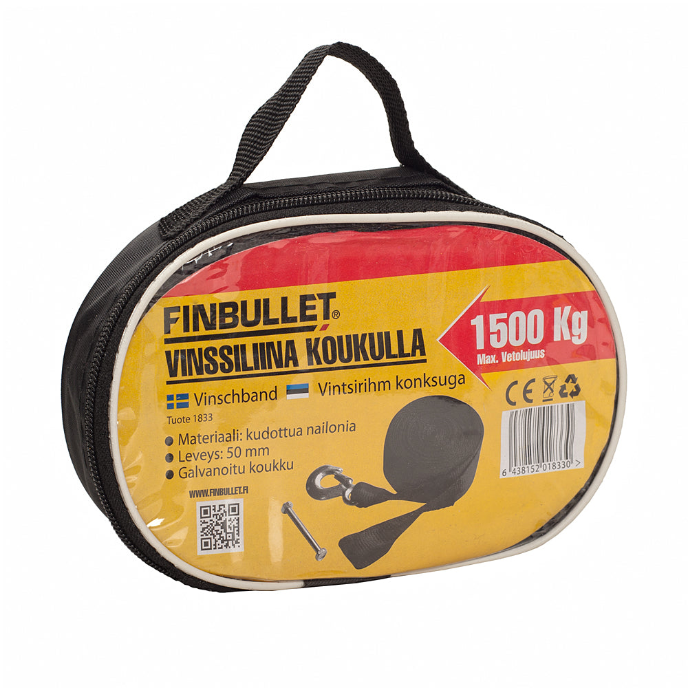 Finbullet Vinssiliina 1500kg 50mmx10m