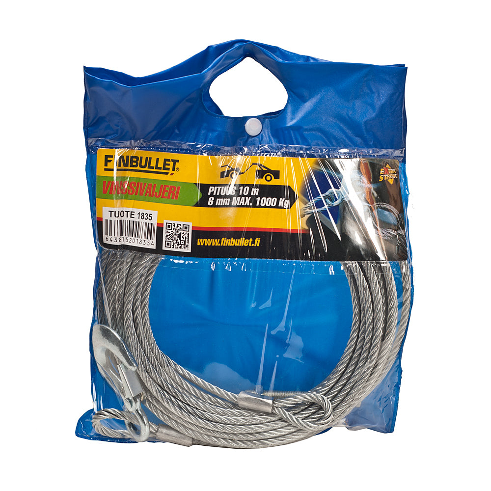 Finbullet Winch cable 5 mmx10 m