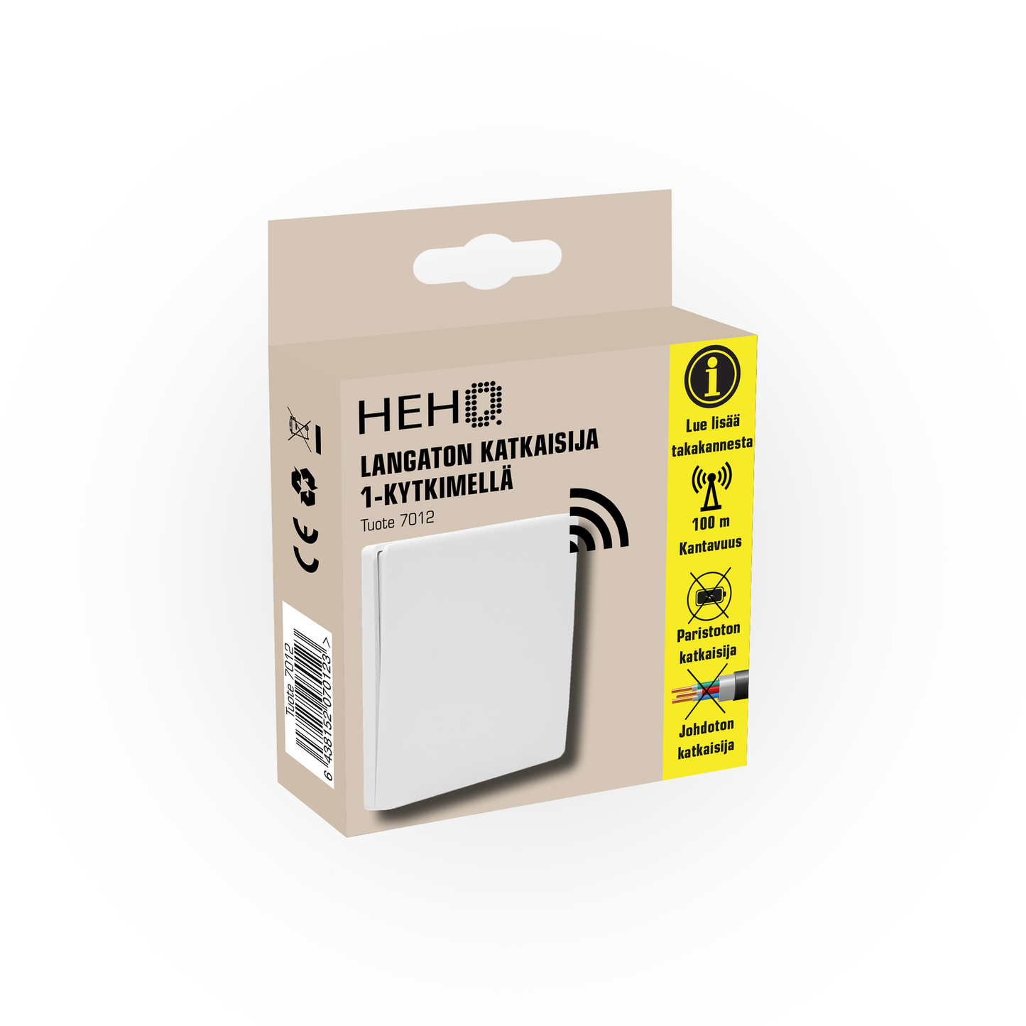 Hehq wireless wall switch 1-piece