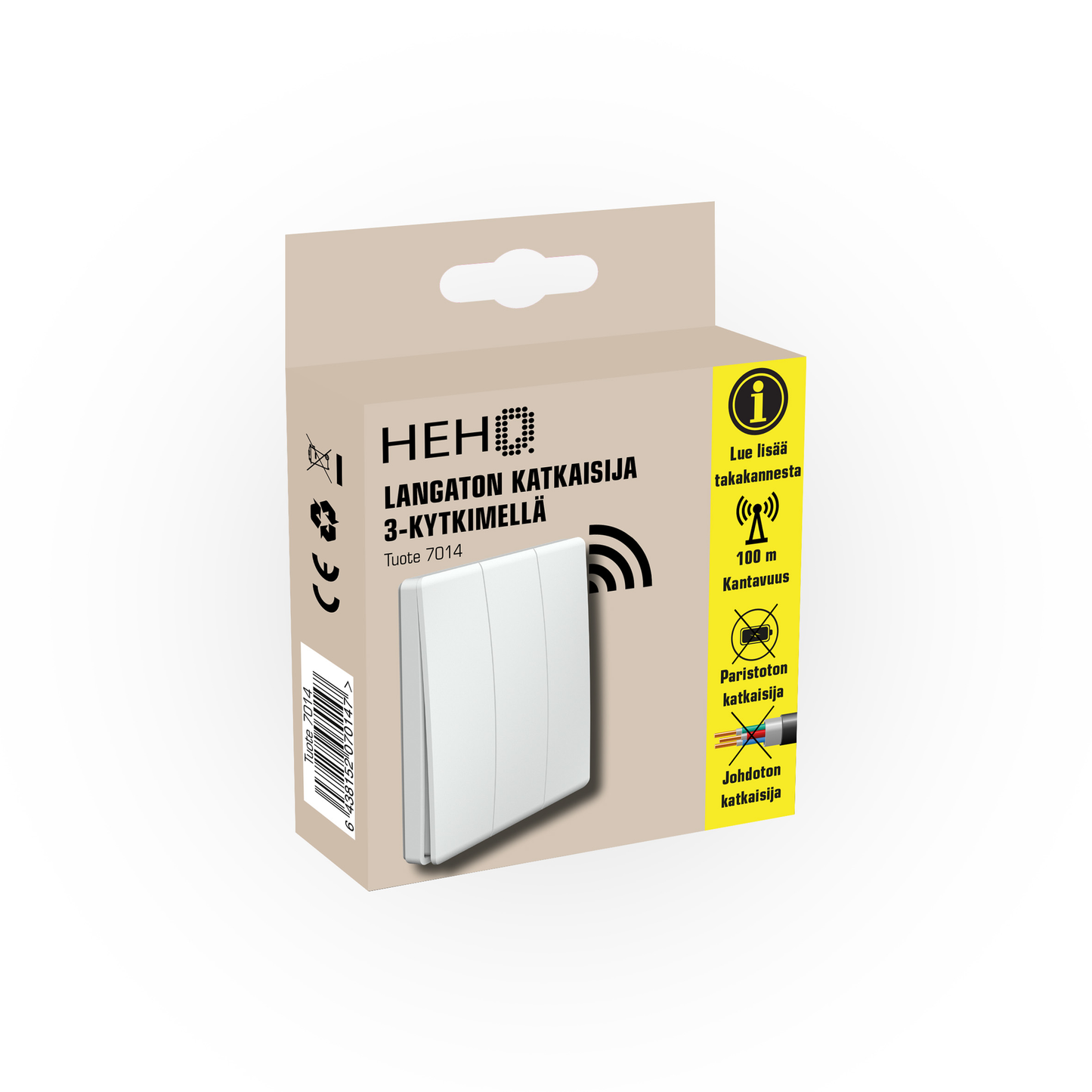 Hehq wireless wall switch 3-piece