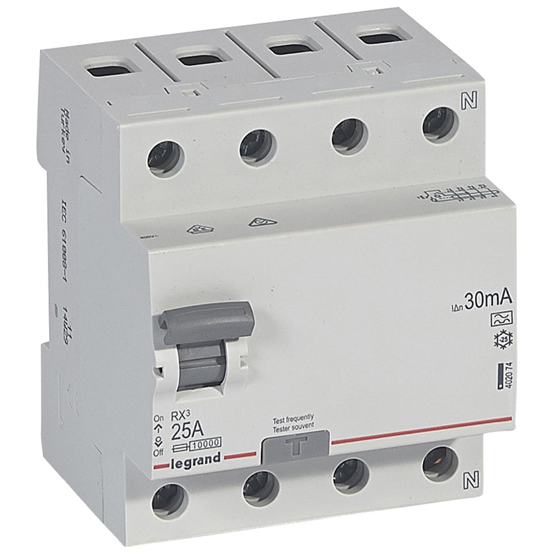 Legrand Circuit breaker RX3 RCCB 4PR 25A