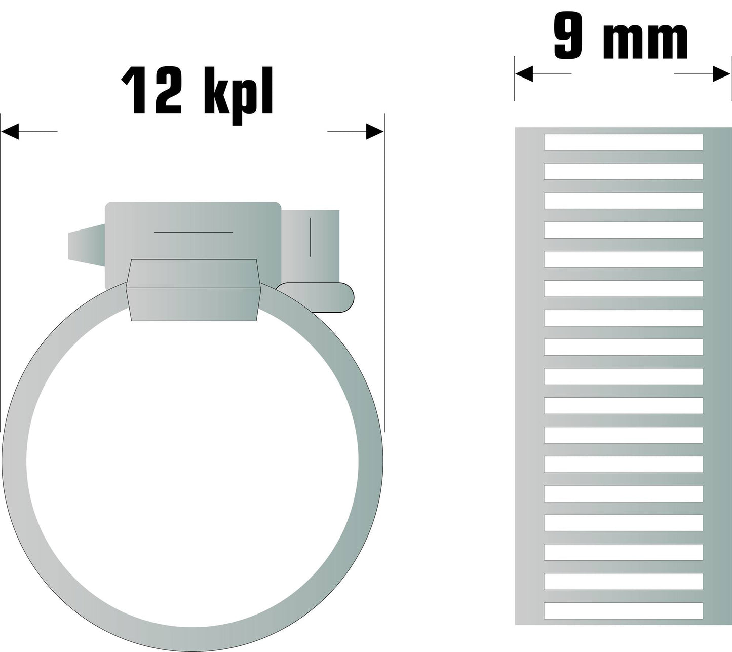 Letkukiristinsarja mini 12 kpl