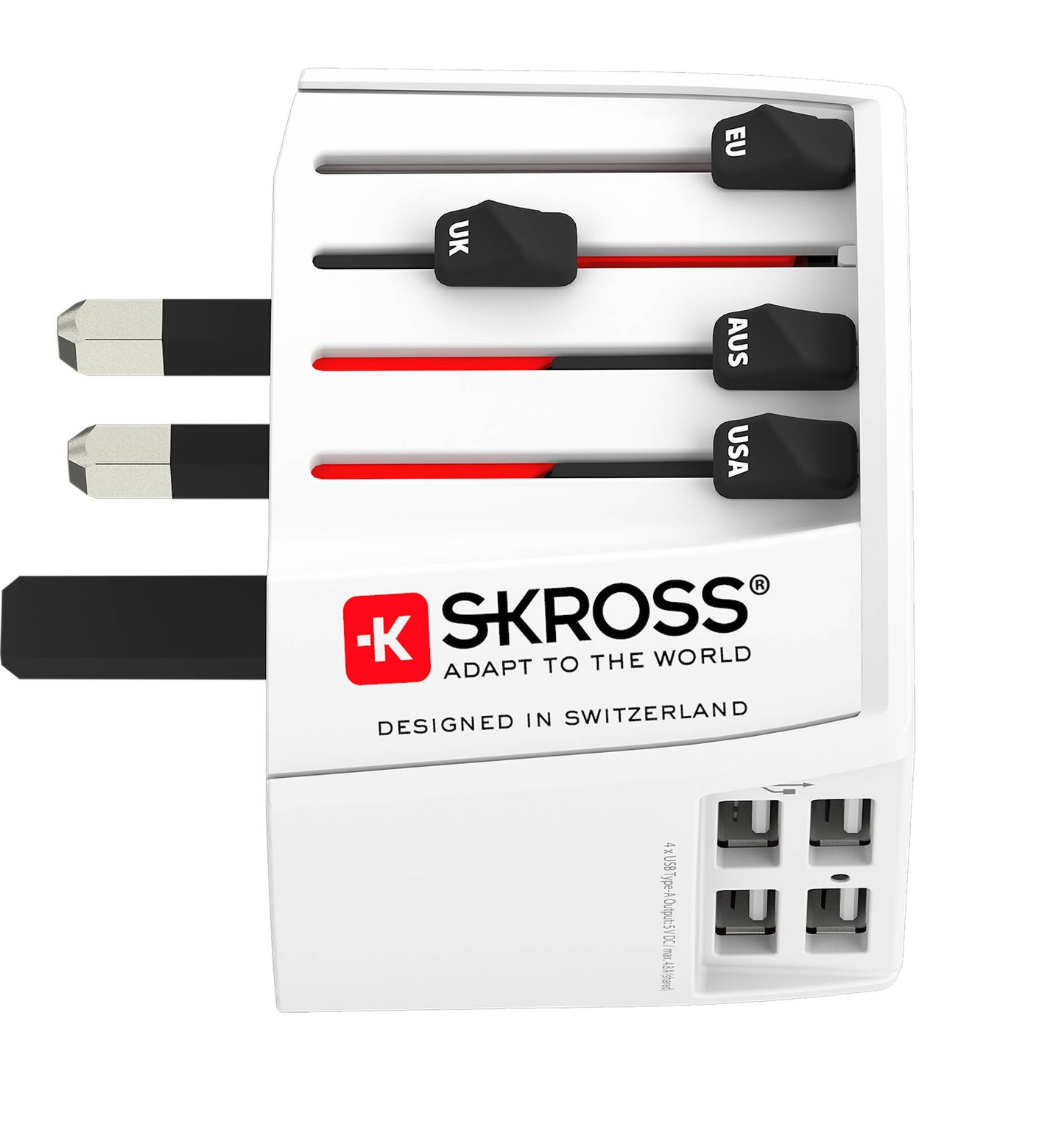 Traveller's adapter 4xUSB A 1.302961world