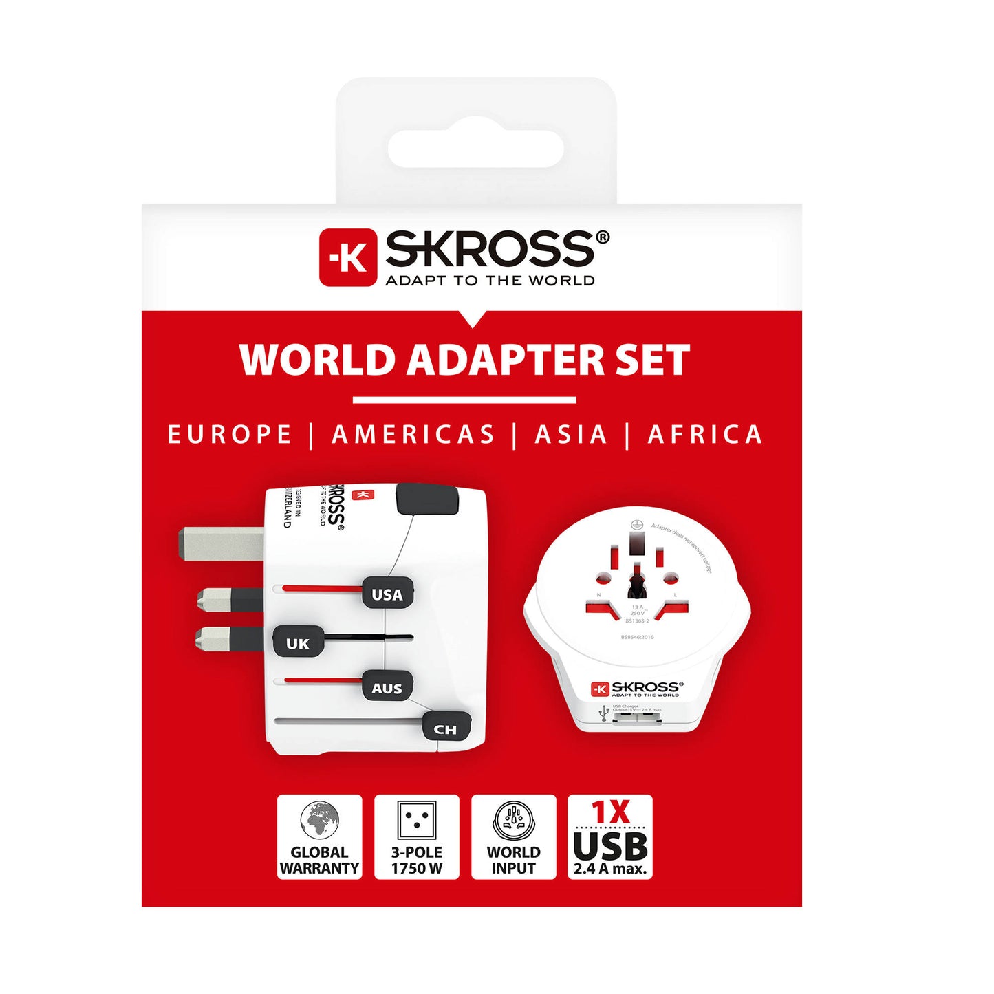 Matkailijan adapteri world USB-A 1.302535