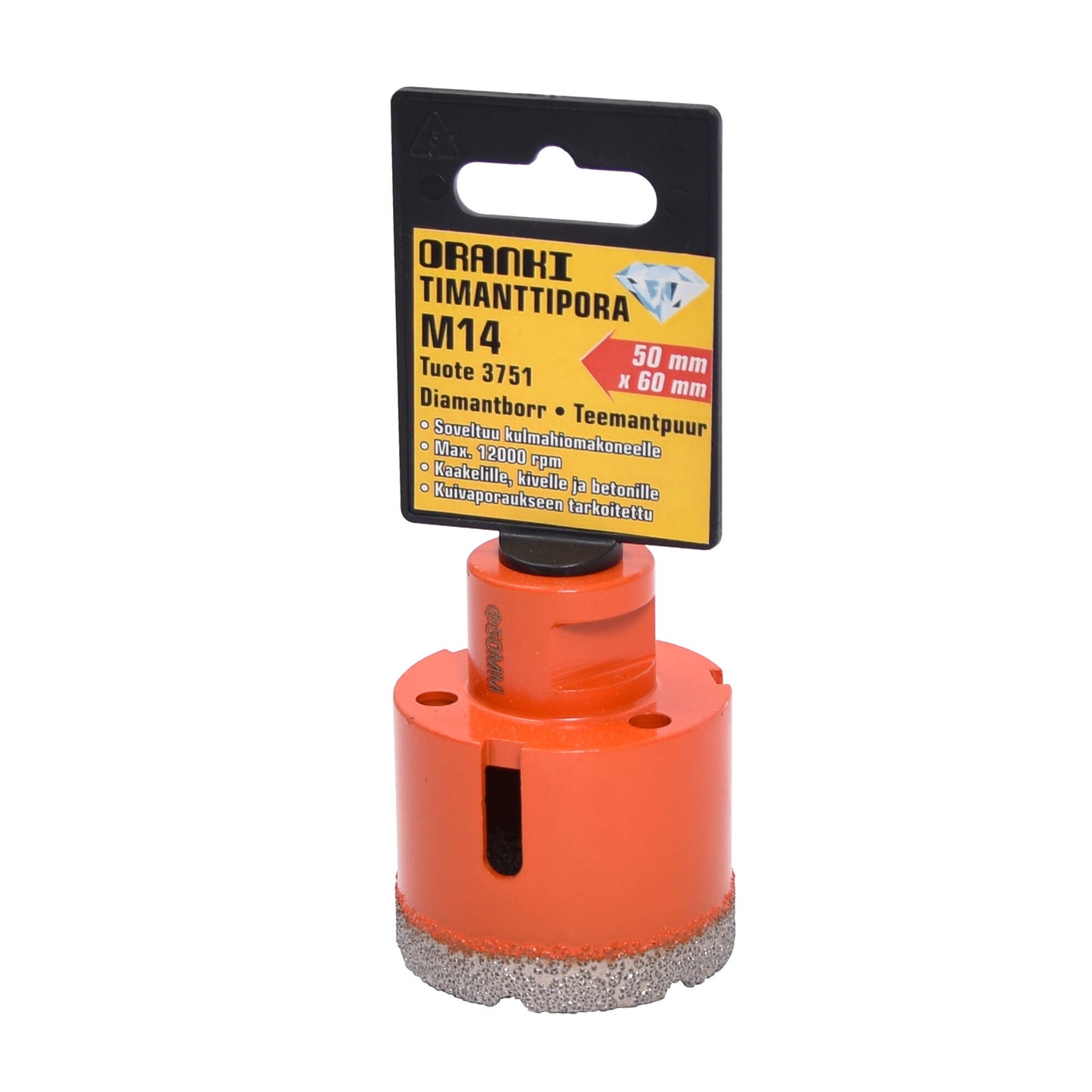Orange Diamond drill 50x60mm m14