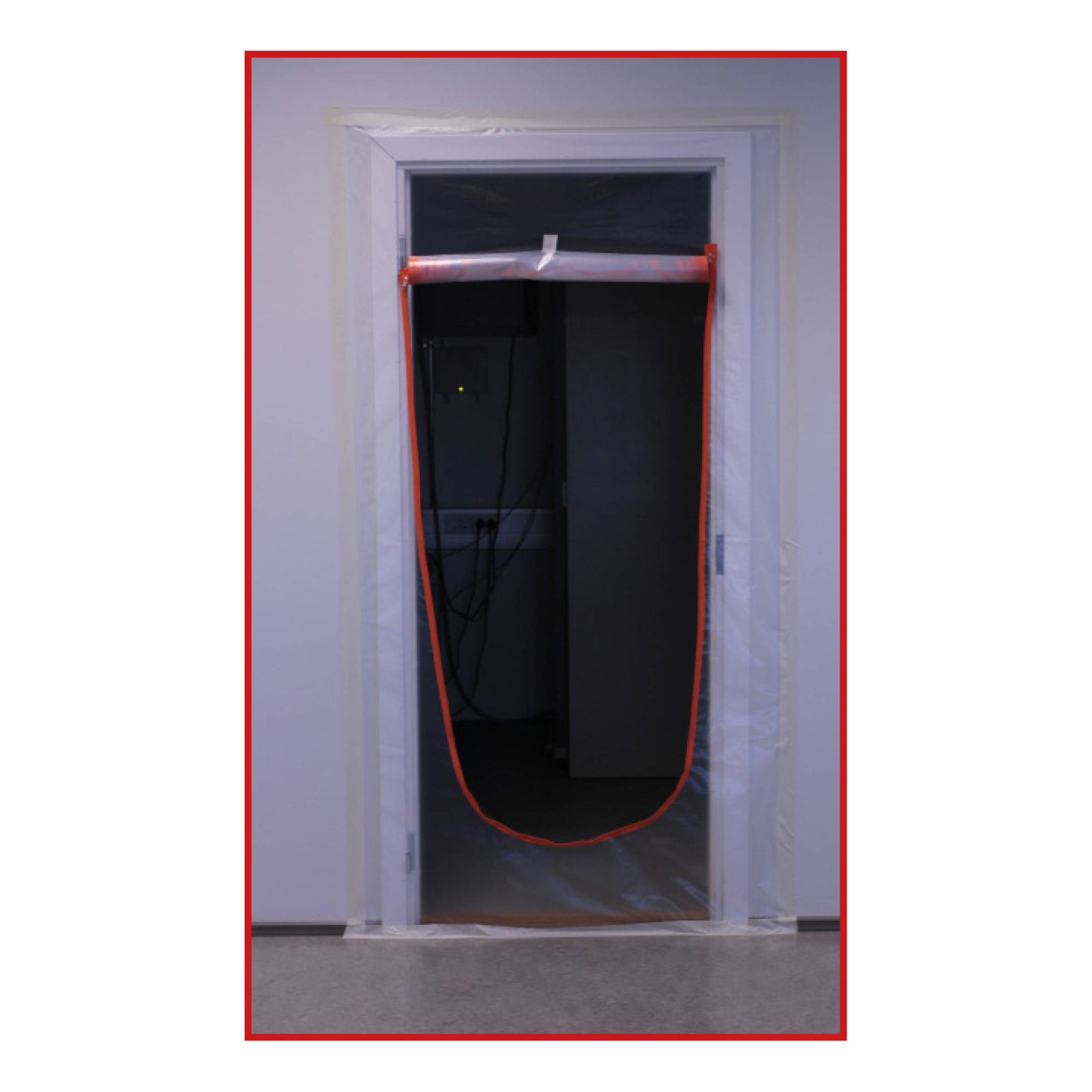 Orange Zipper door U-model 1.2 x 2.2m