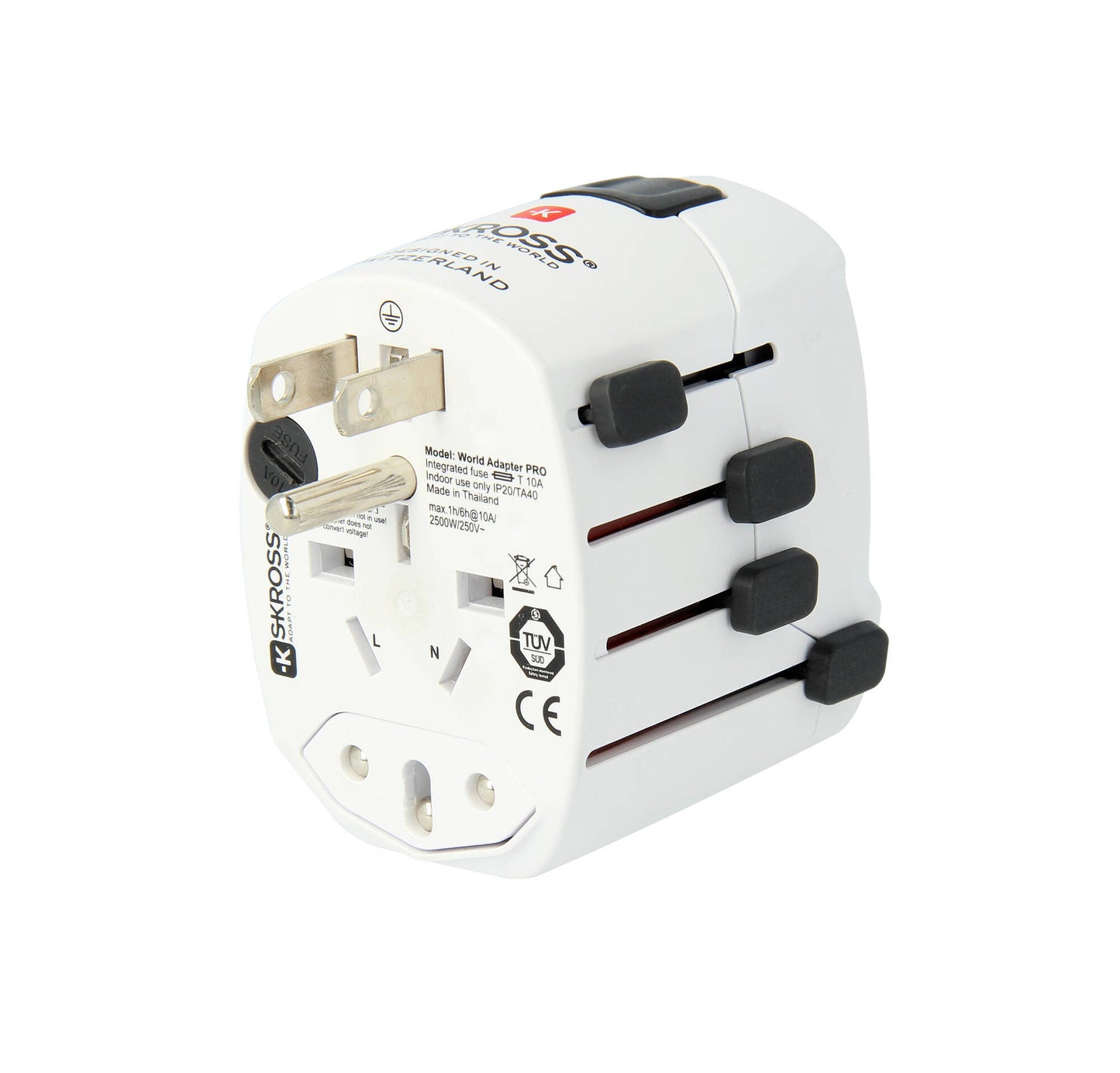 Skross World Adapter PRO EUR->world, grounded