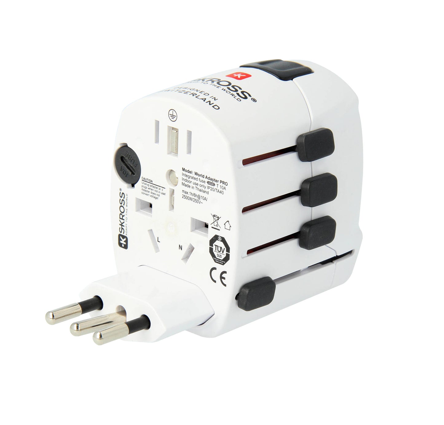 Skross World Adapter PRO EUR->world, grounded