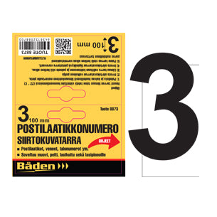 Sticker number 3, 100mm