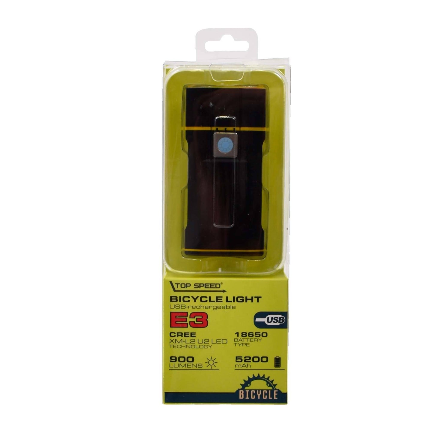 Top Speed Polkupyörän etuvalo 900lm 2xCREE LED