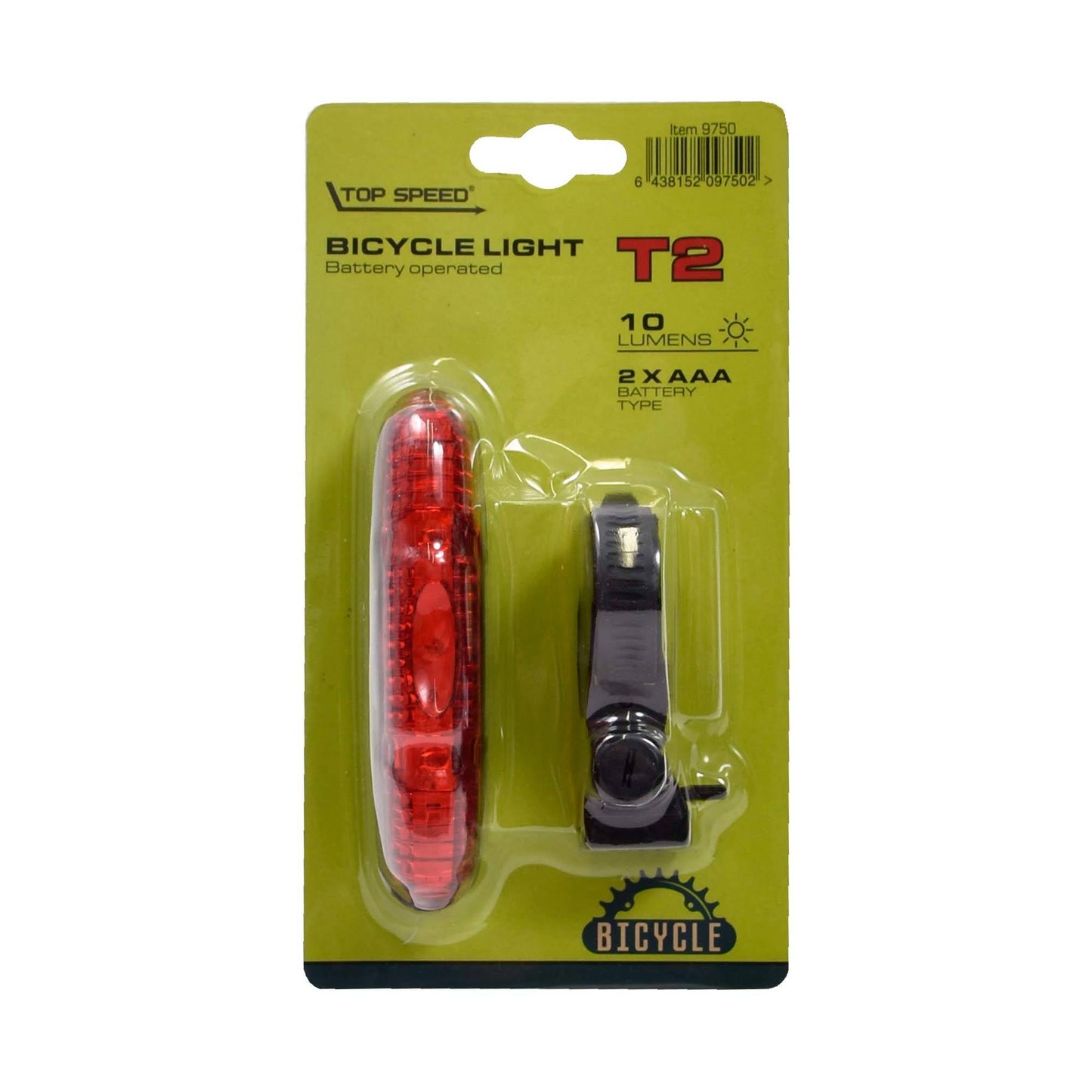 Top Speed Polkupyörän takavalo LED 10lm