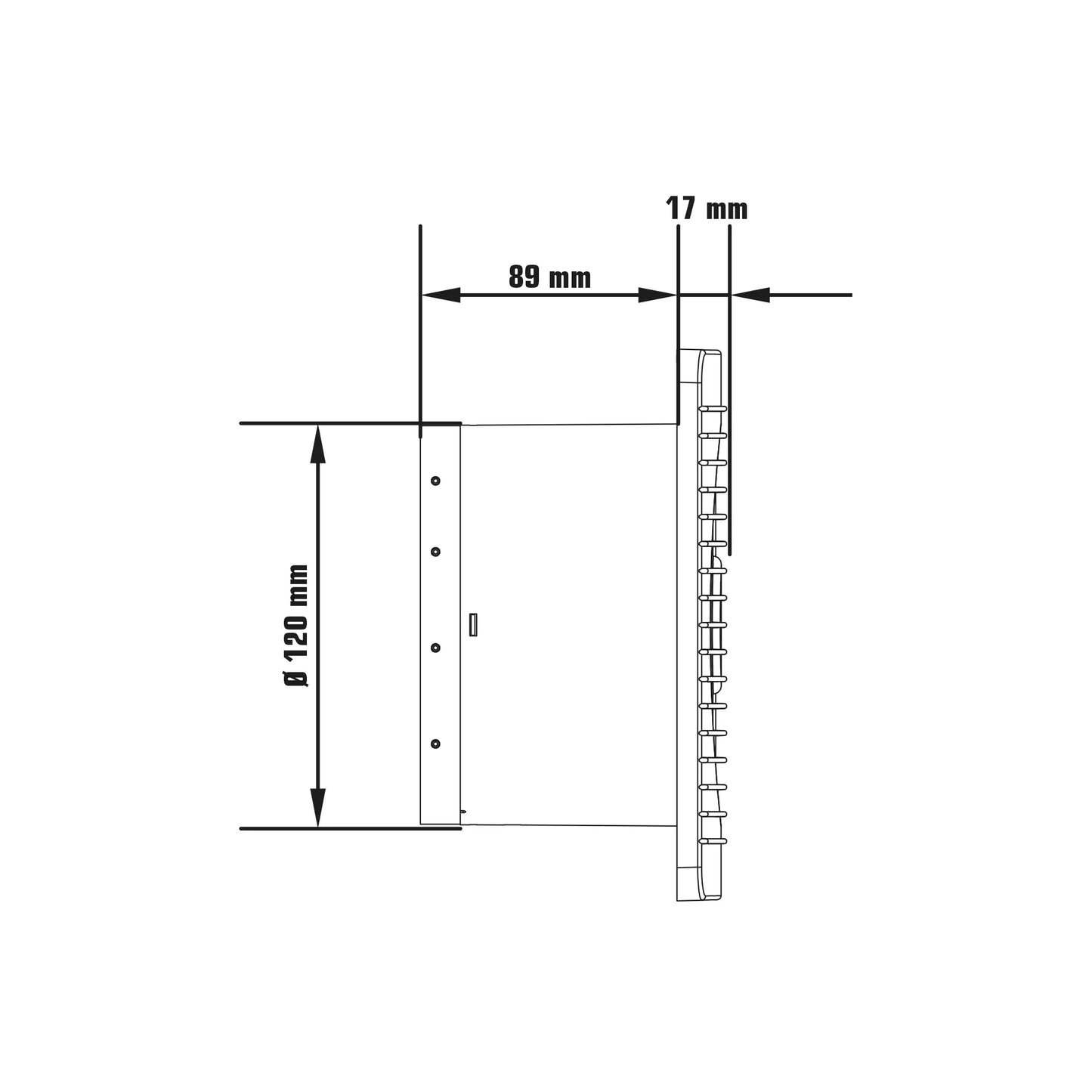 Båden Poistoilmapuhallin ø120 mm