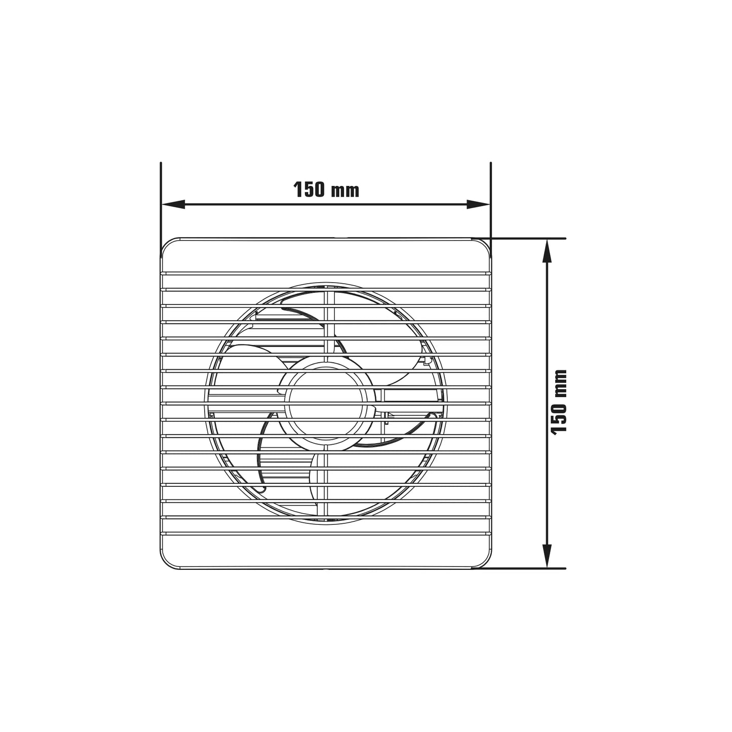 Båden Exhaust fan ø100mm 15W IPX4