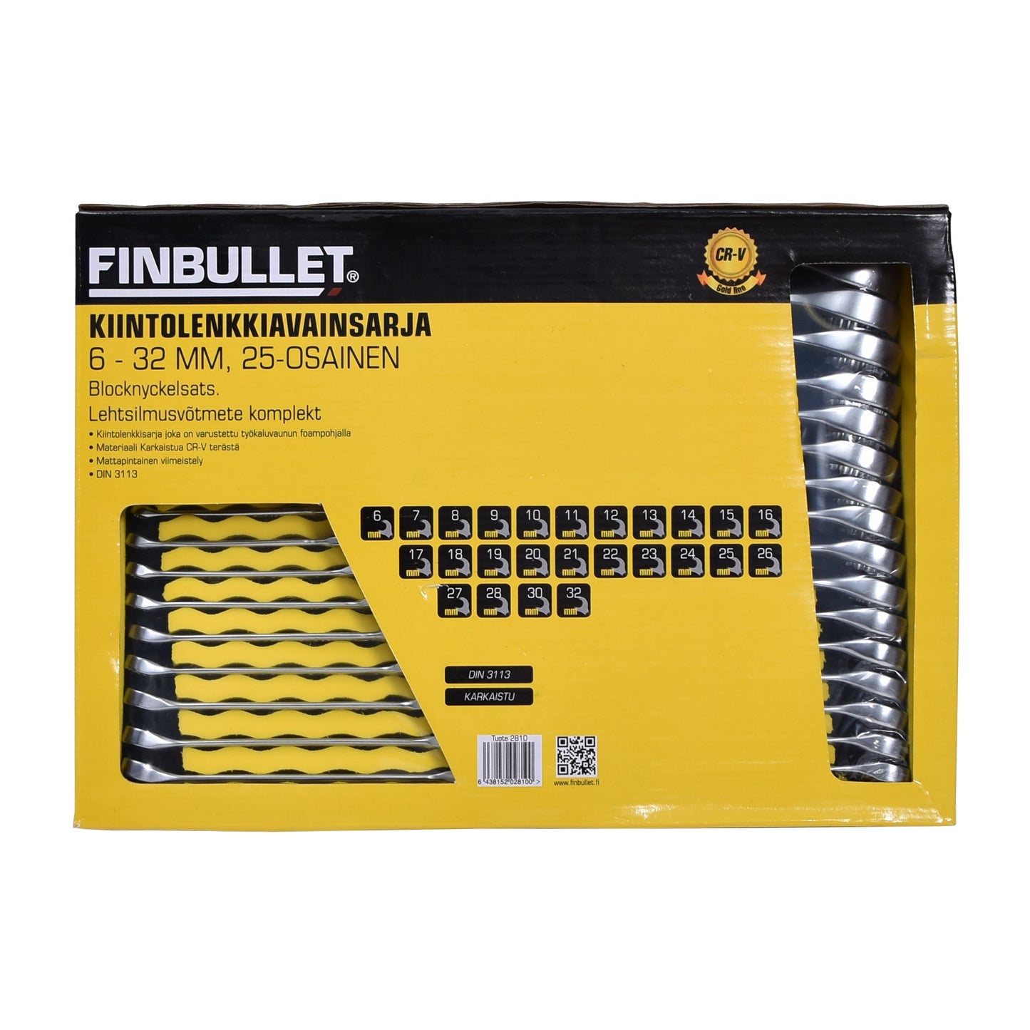 Finbullet Kiintolenkkiavainsarja 25-os