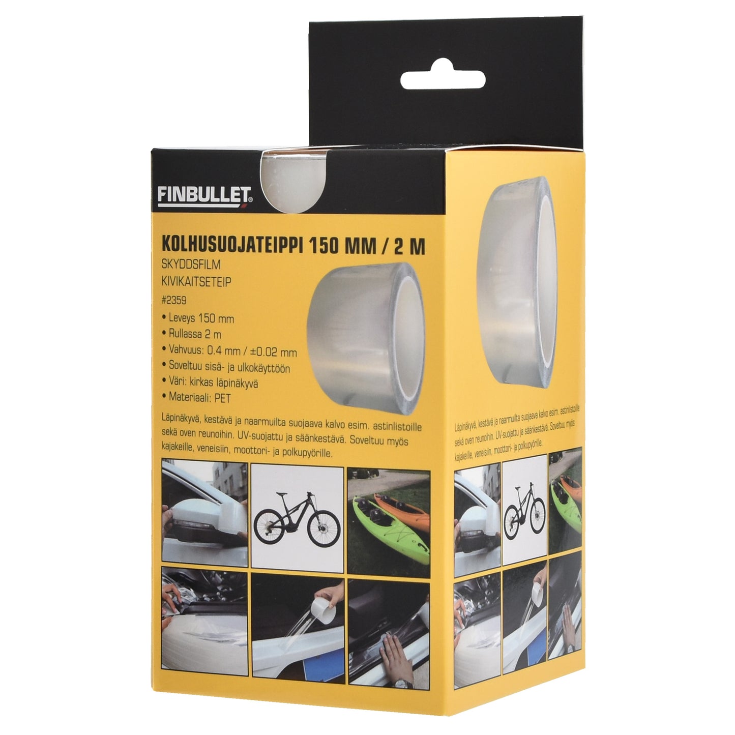 Finbullet Kolhusuojateippi 150 mm / 2 m