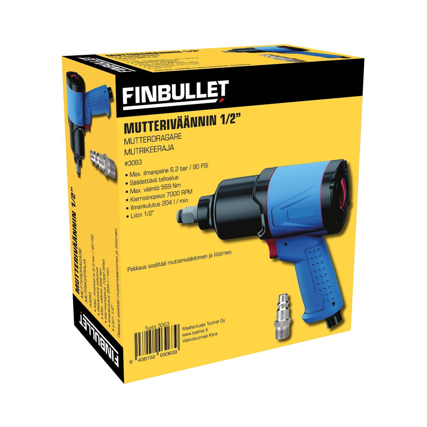 Finbullet Mutteriväännin 1/2"