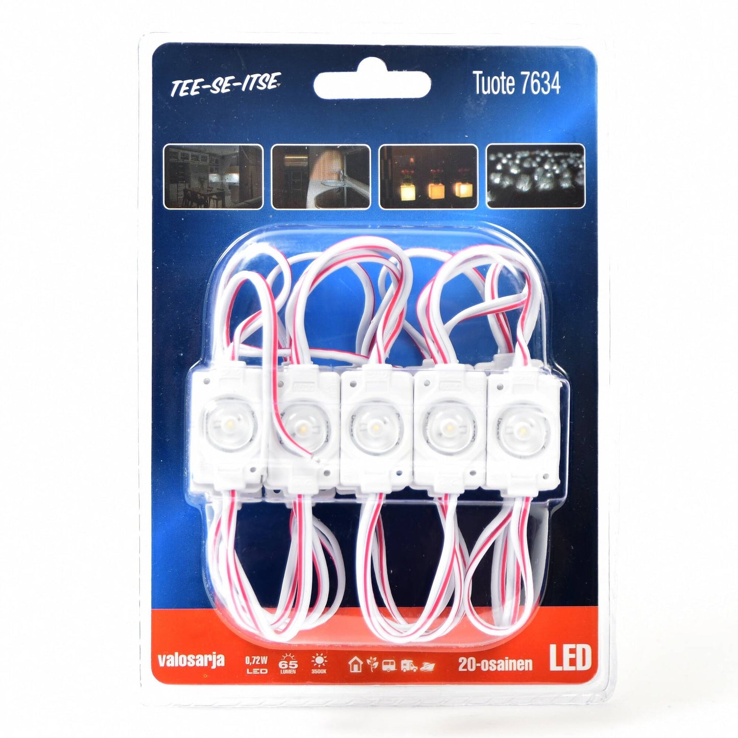 AXXEL LED Moduuli 12VDC 20-os 3500K