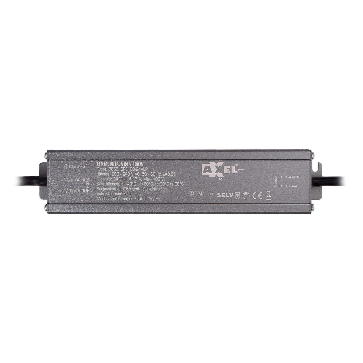 AXXEL LED muuntaja 220-240V 100W 24VDC