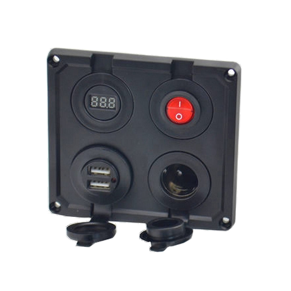 Axxel Switch panel 2xUSB + double ignition point + voltmeter