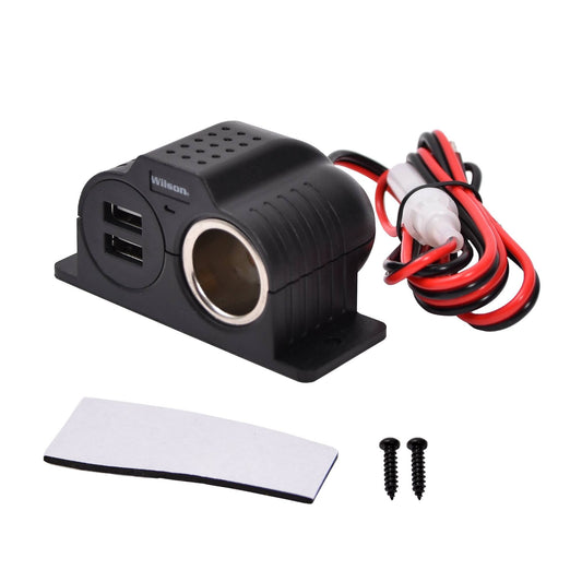 Axxel Charging port 2xUSB + cigarette lighter plug