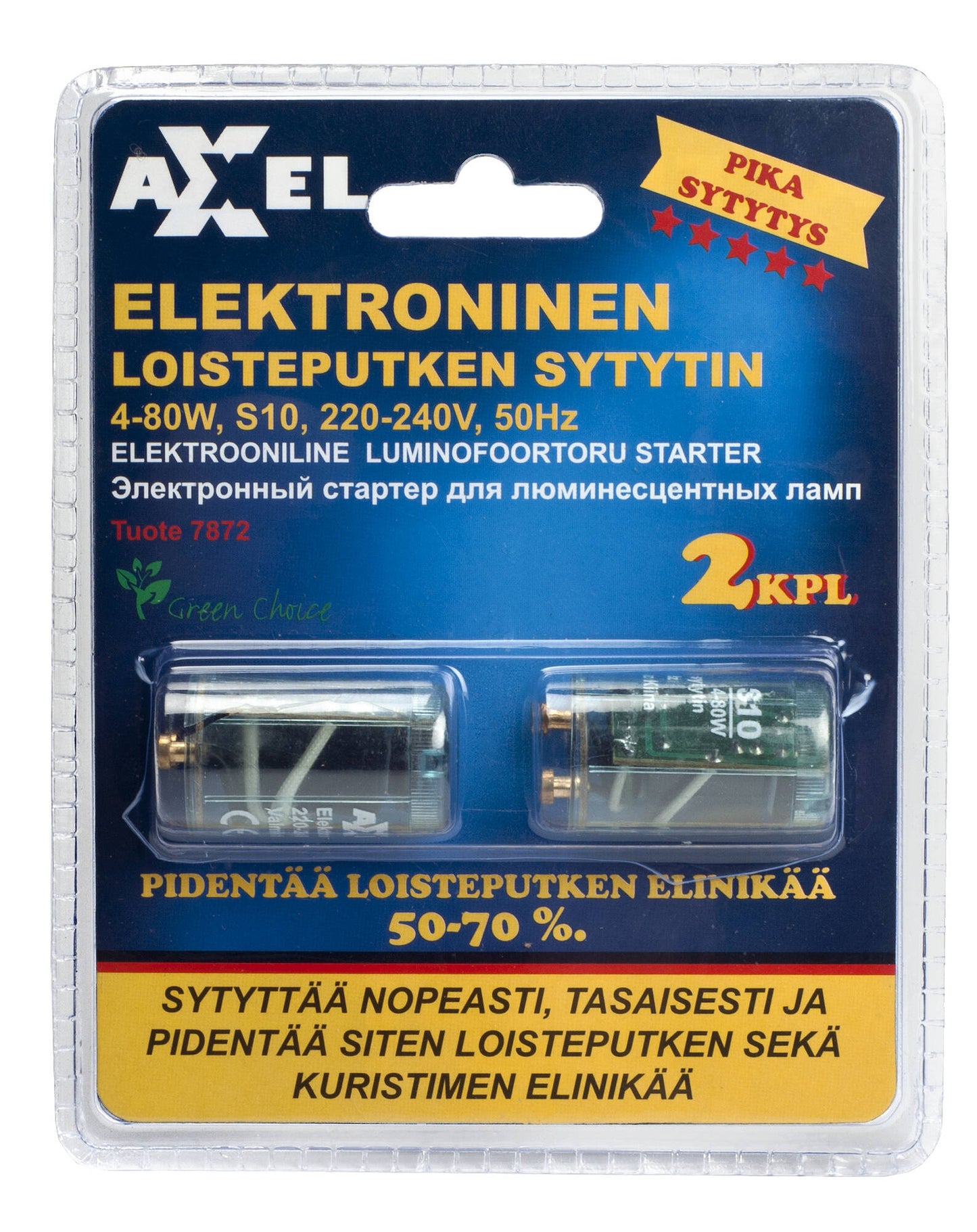 Axxel Loisteputken sytytin 2kpl