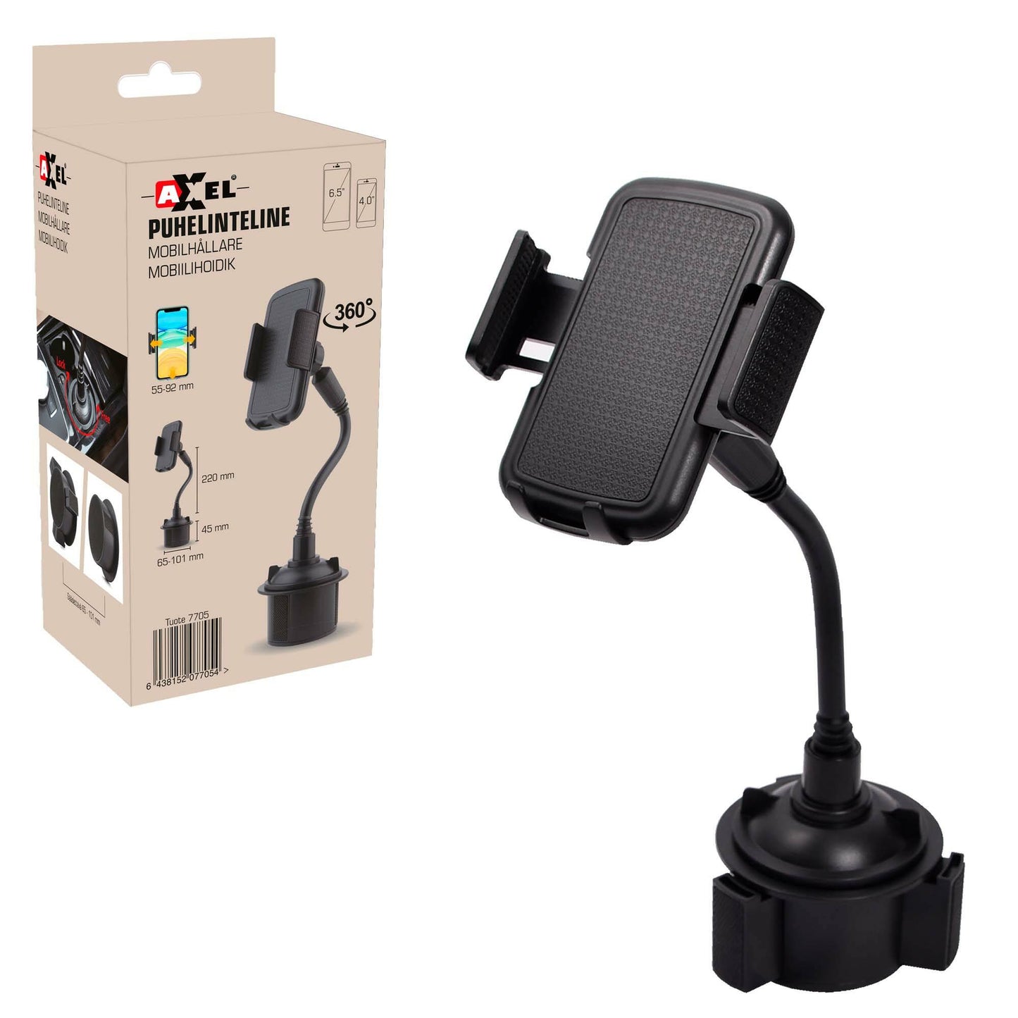 Axxel Phone holder for cup holder