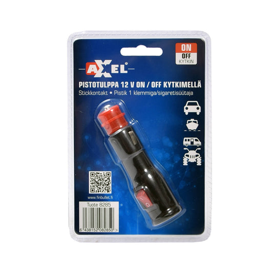 Axxel Tupakansytytin pistotulppa 12V ON/OFF kytkin