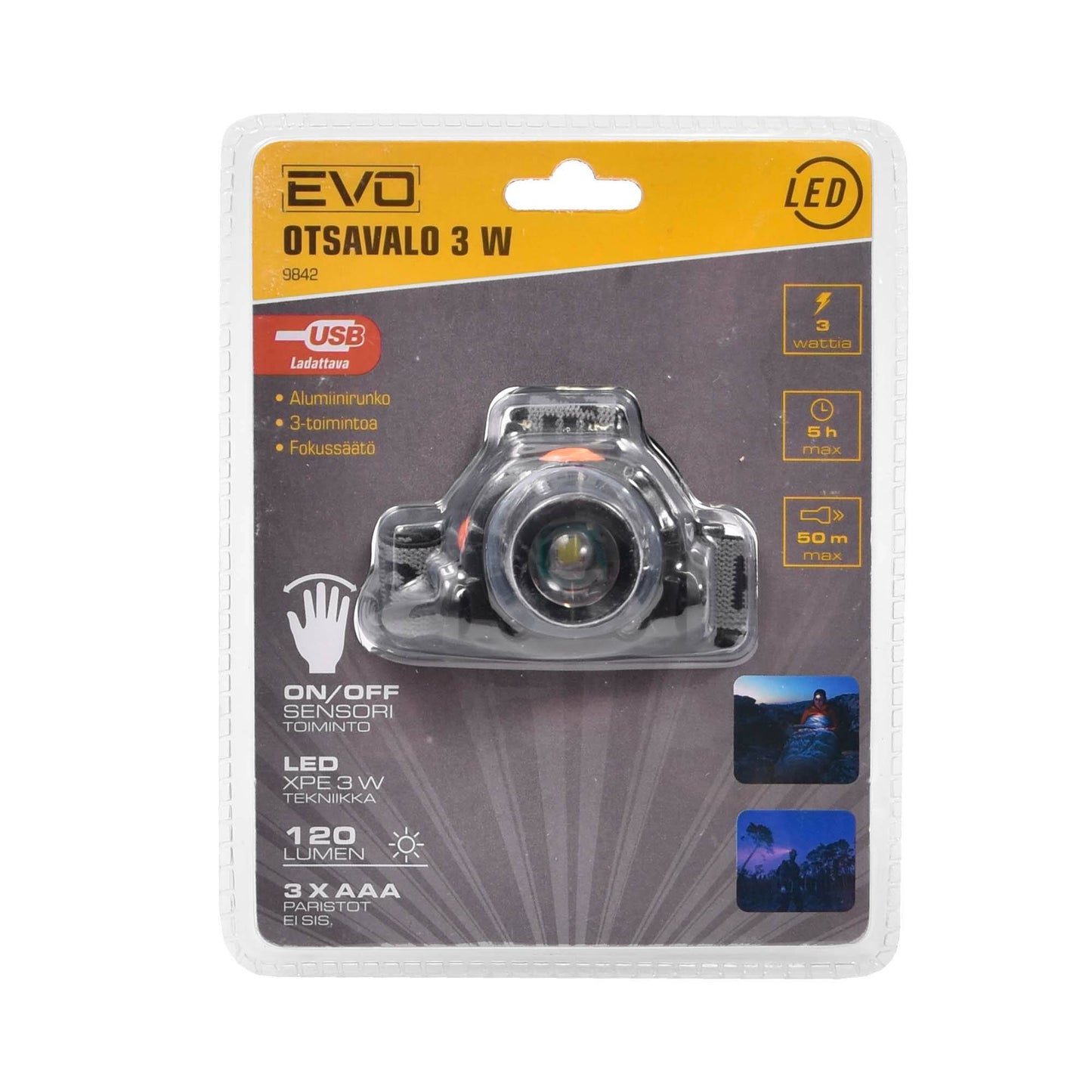 EVO LED-otsavalo 3W