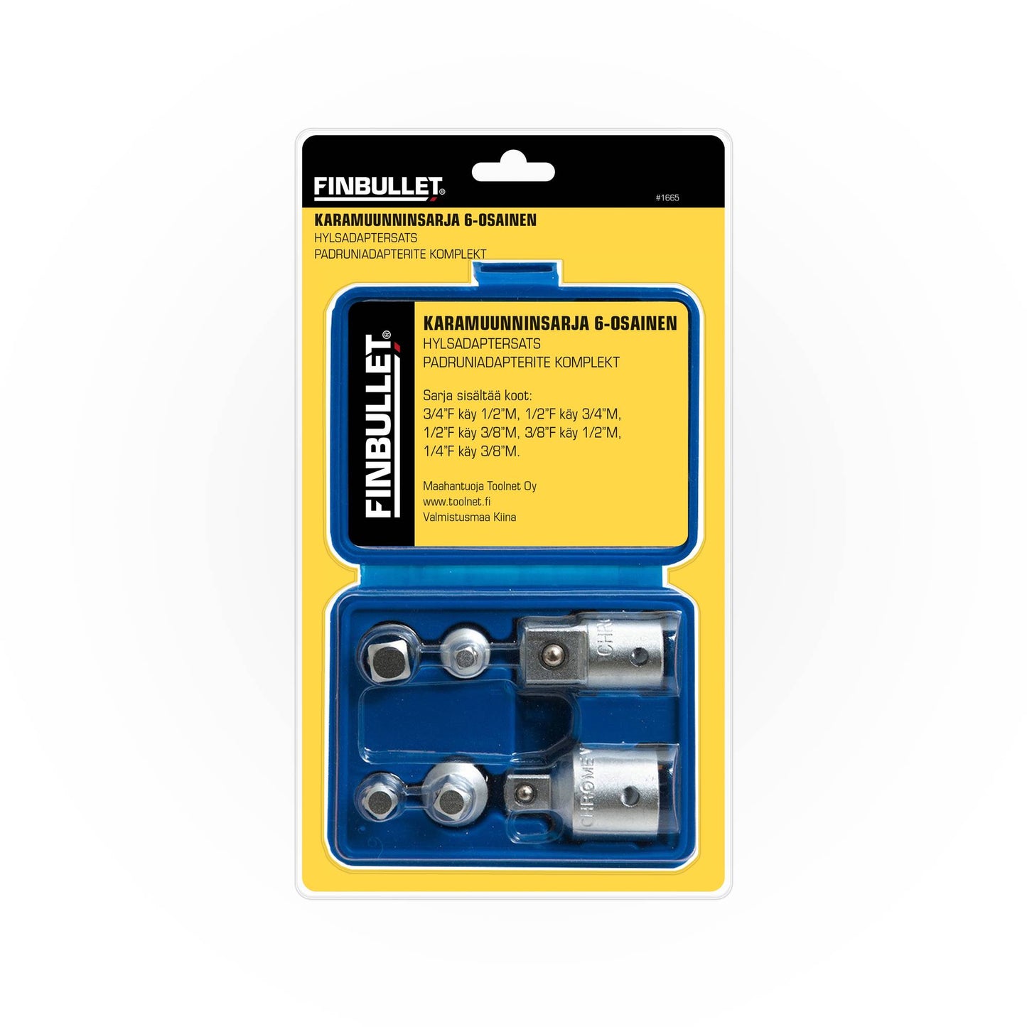Finbullet Socket shaft adapter kit 6-piece