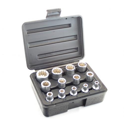 Finbullet Socket set 13-section multilock 1/4"