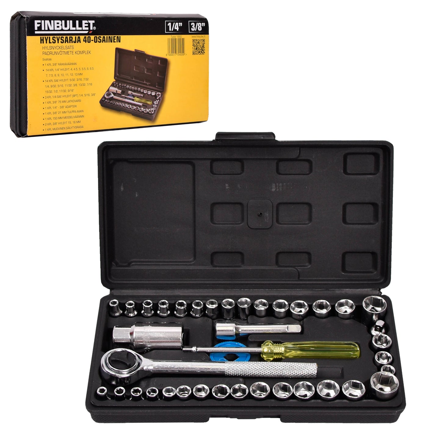 Finbullet Socket set 40 pieces