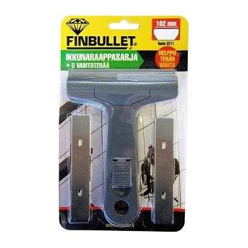 Finbullet Window scraper 102mm + 5 spare blades