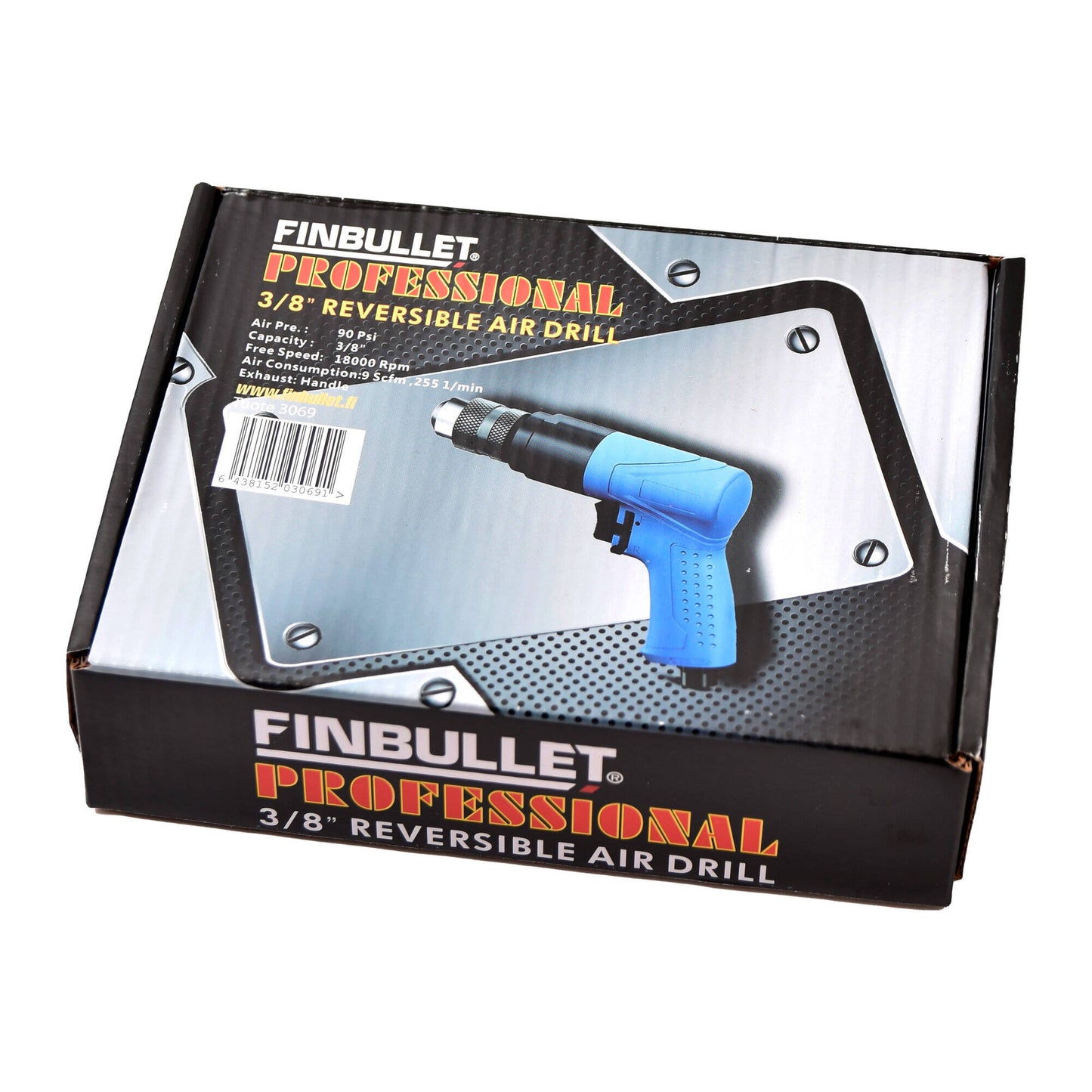 Finbullet Air Drill 3/8" Reversible