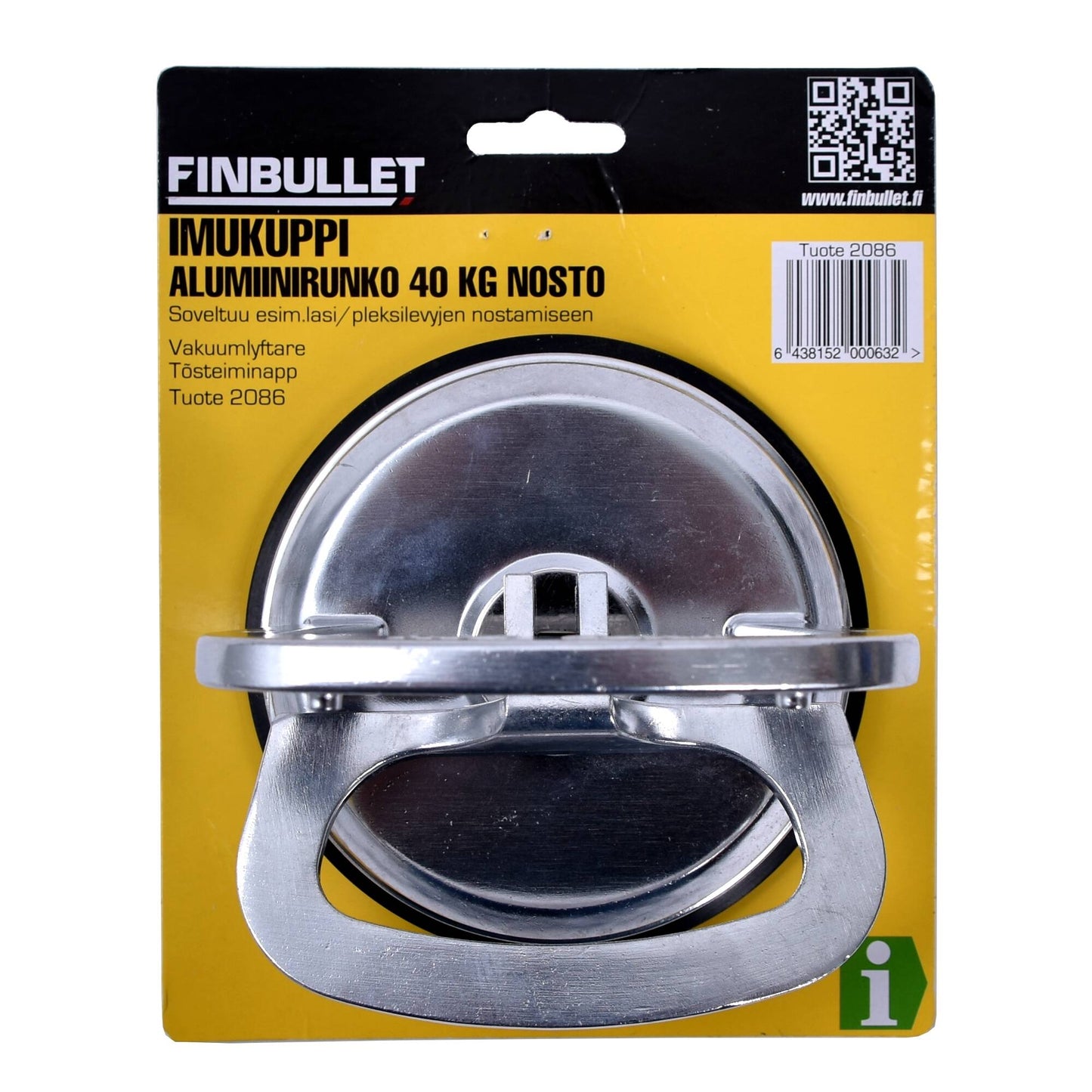 Finbullet Suction cup 1 cup 40 kg