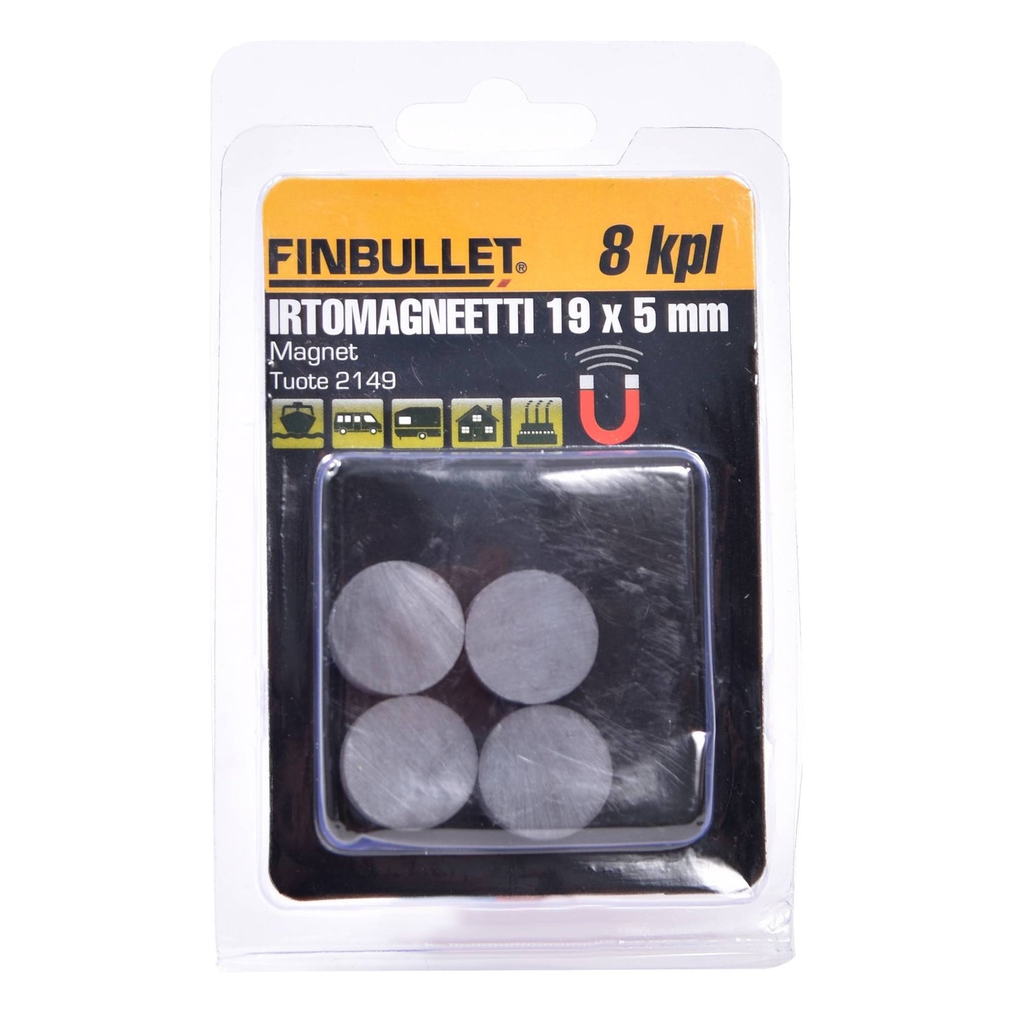 Finbullet Loose magnet 8pcs 19x5mm