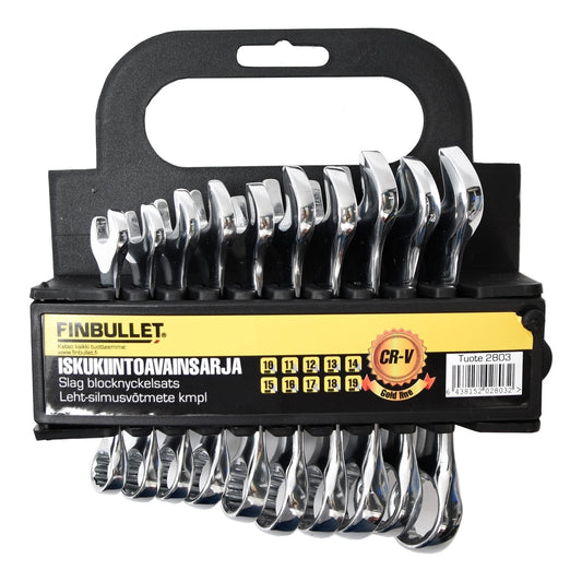 Finbullet Impact wrench set 10 parts 10-19 mm