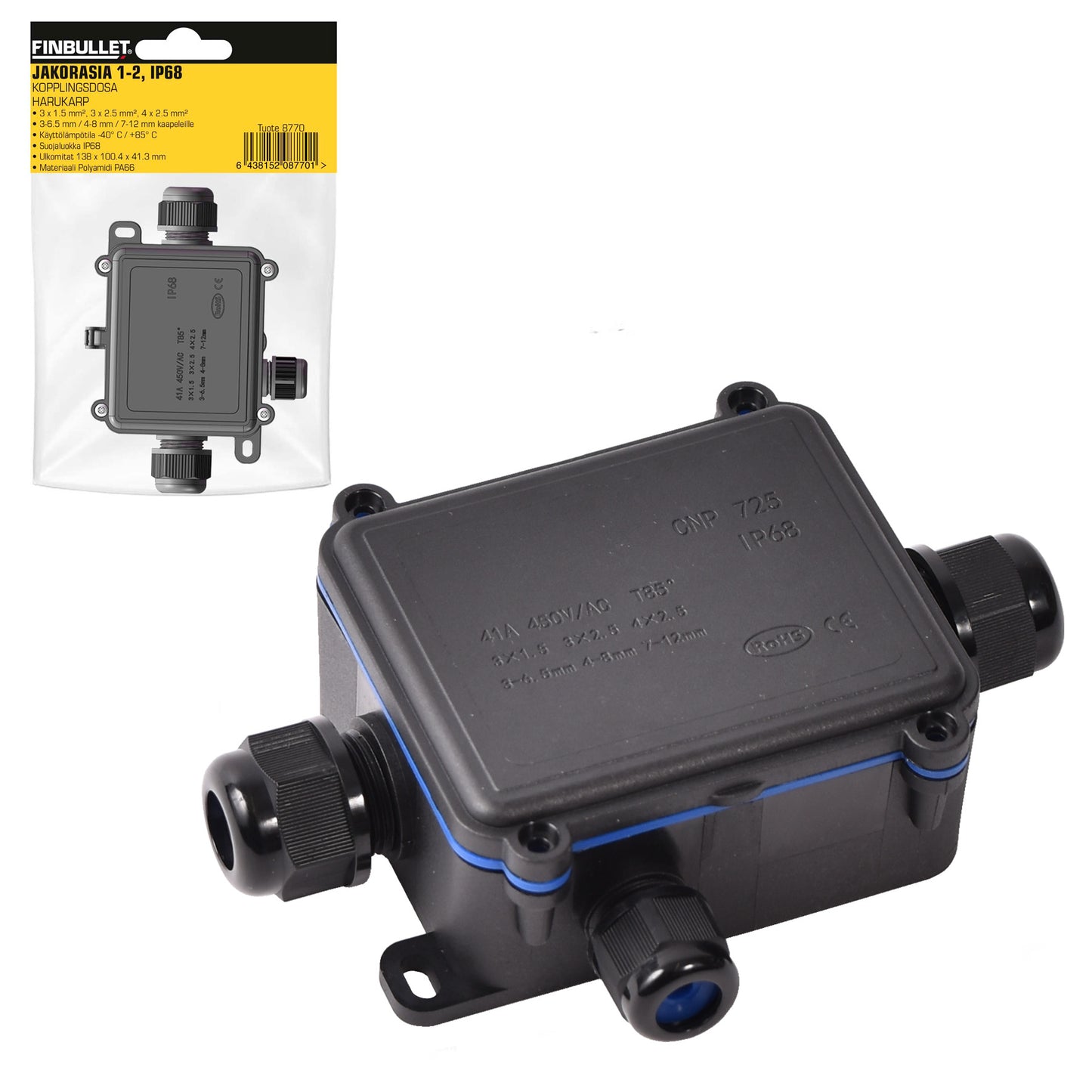 Finbullet Distribution box 1-2 IP68
