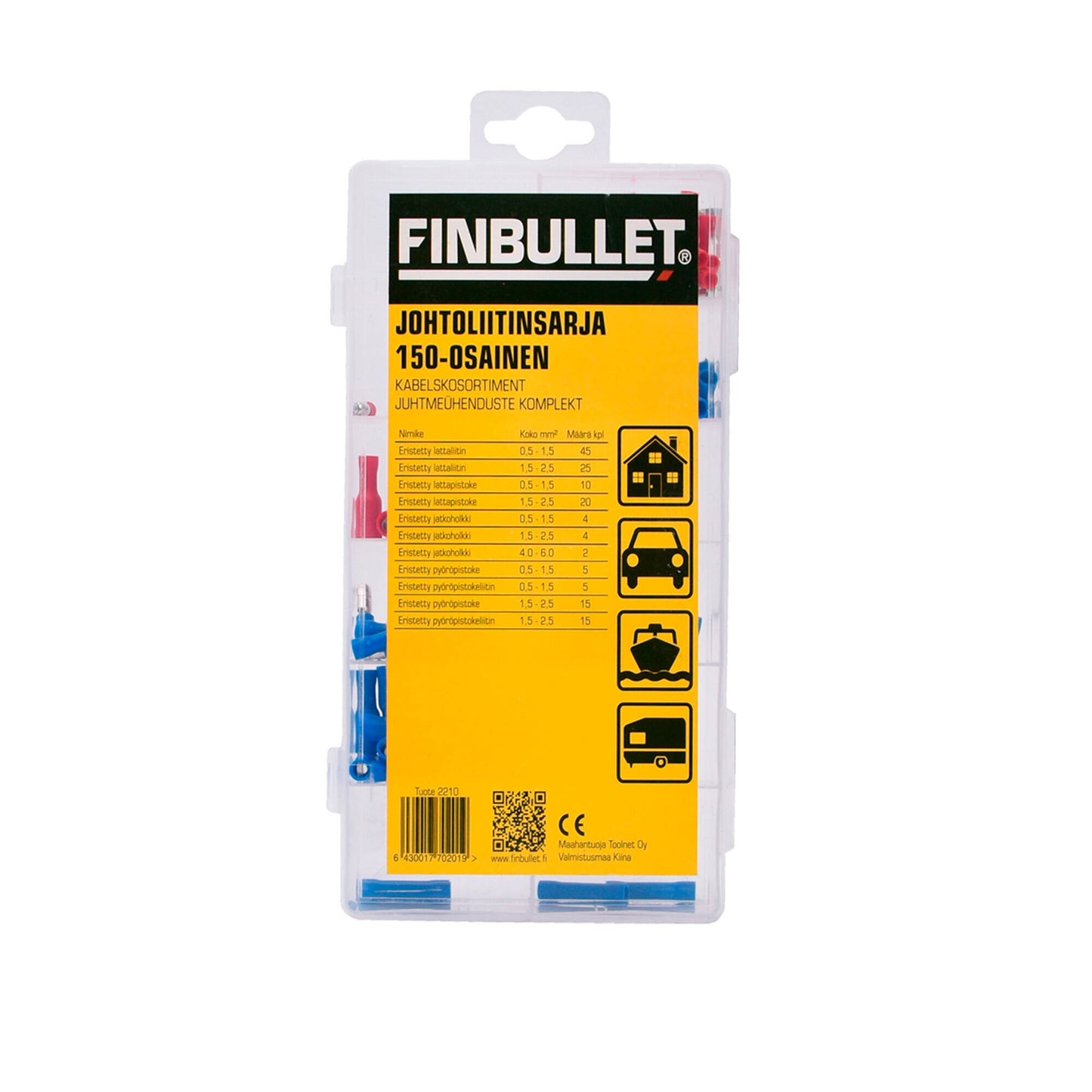 Finbullet Wire connector set 150 pieces