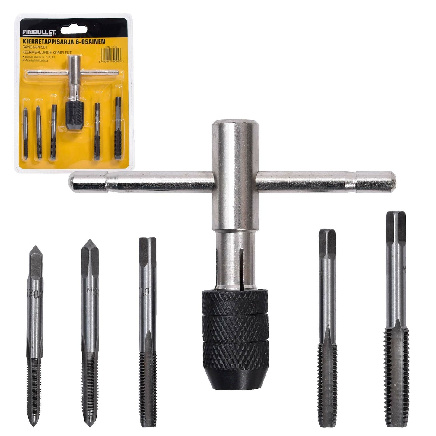 Finbullet Set of 6 threaded pins 5/6/7/8/10mm
