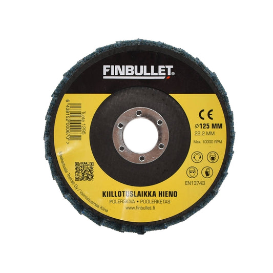 Finbullet Polishing disc 125x22mm fine