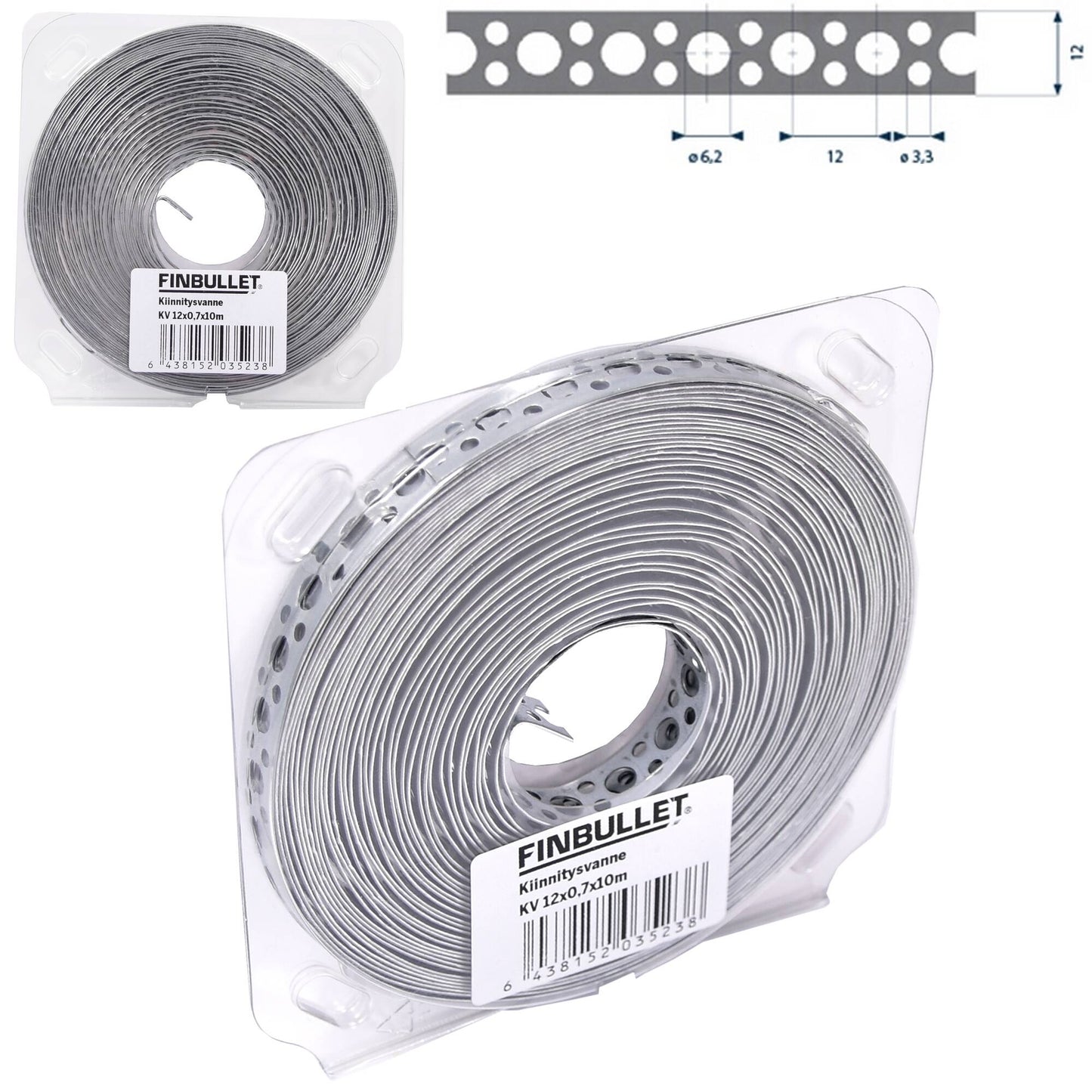 Finbullet Fastening ring 12mm x 0.7mm x 10m