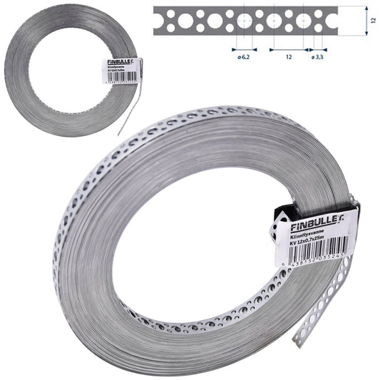 Finbullet Fixing strap 12mm x 0.7mm x 25m