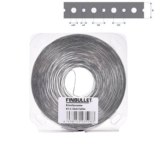 Finbullet Kiinnitysvanne 19mm x 0,7mm x 10m