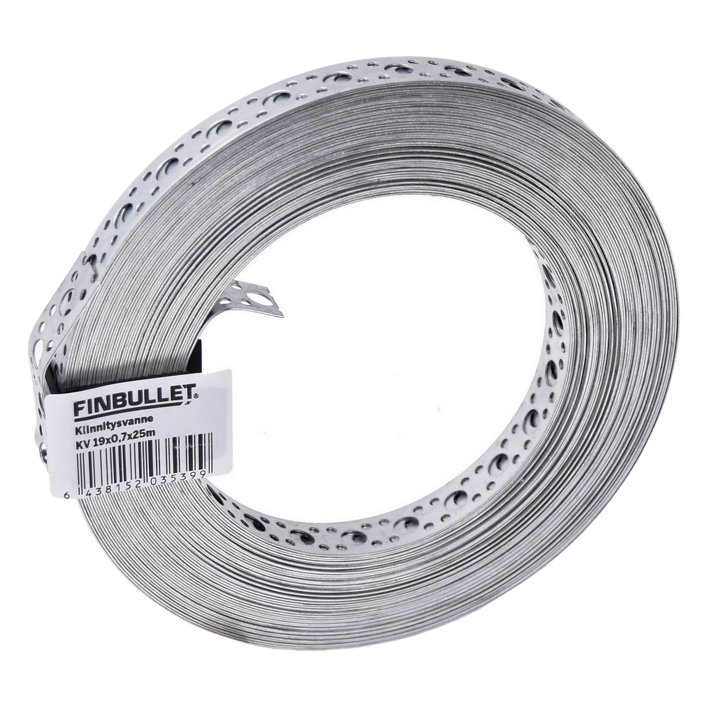 Finbullet Fixing strap 19mm x 0.7mm x 25m