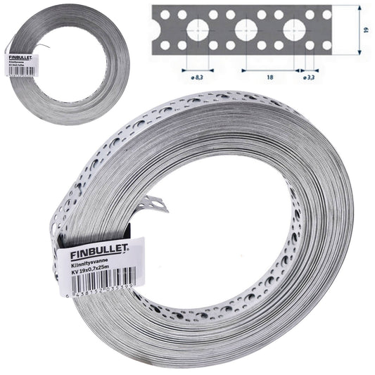 Finbullet Kiinnitysvanne 19mm x 0,7mm x 25m