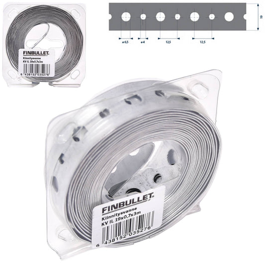 Finbullet Kiinnitysvanne 19 mm x 0,7 mm