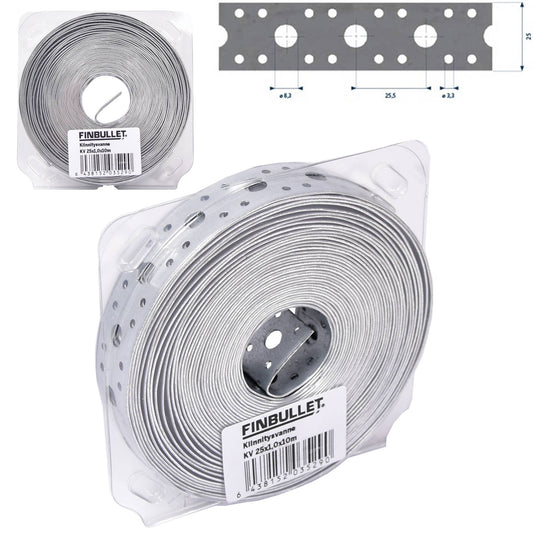 Finbullet Kiinnitysvanne 25 mm x 1 mm