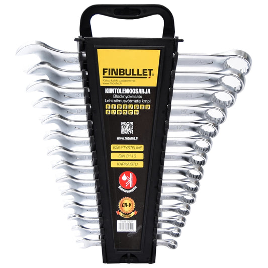 Finbullet Fixed link wrench set 14 parts 8-24 mm