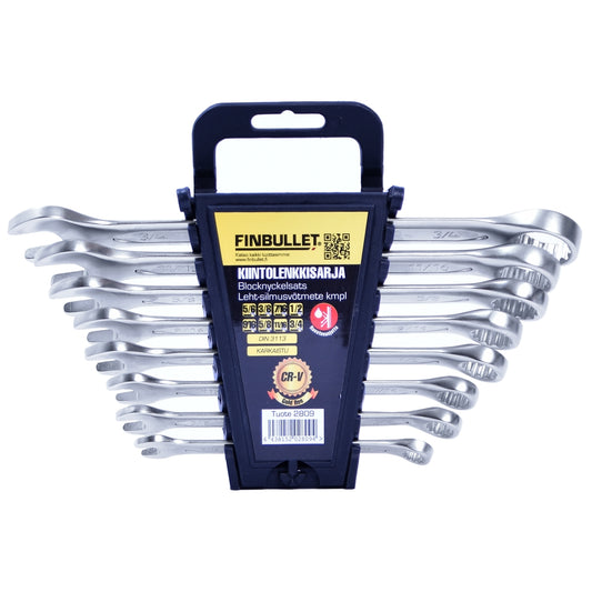 Finbullet Fixed link wrench set 8-piece inch sizes